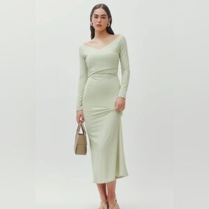 reformation santana knit dress